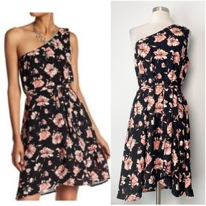 Daniel Rainn One Shoulder Floral Dress